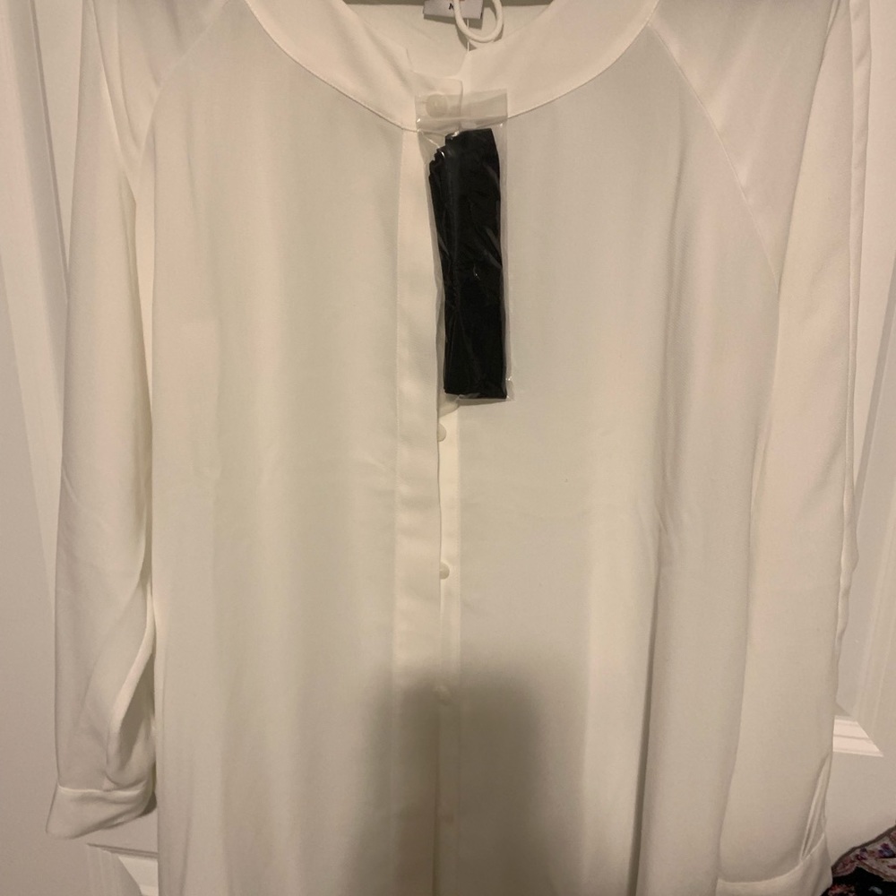 CAbi Tuxedo top  with black tie
